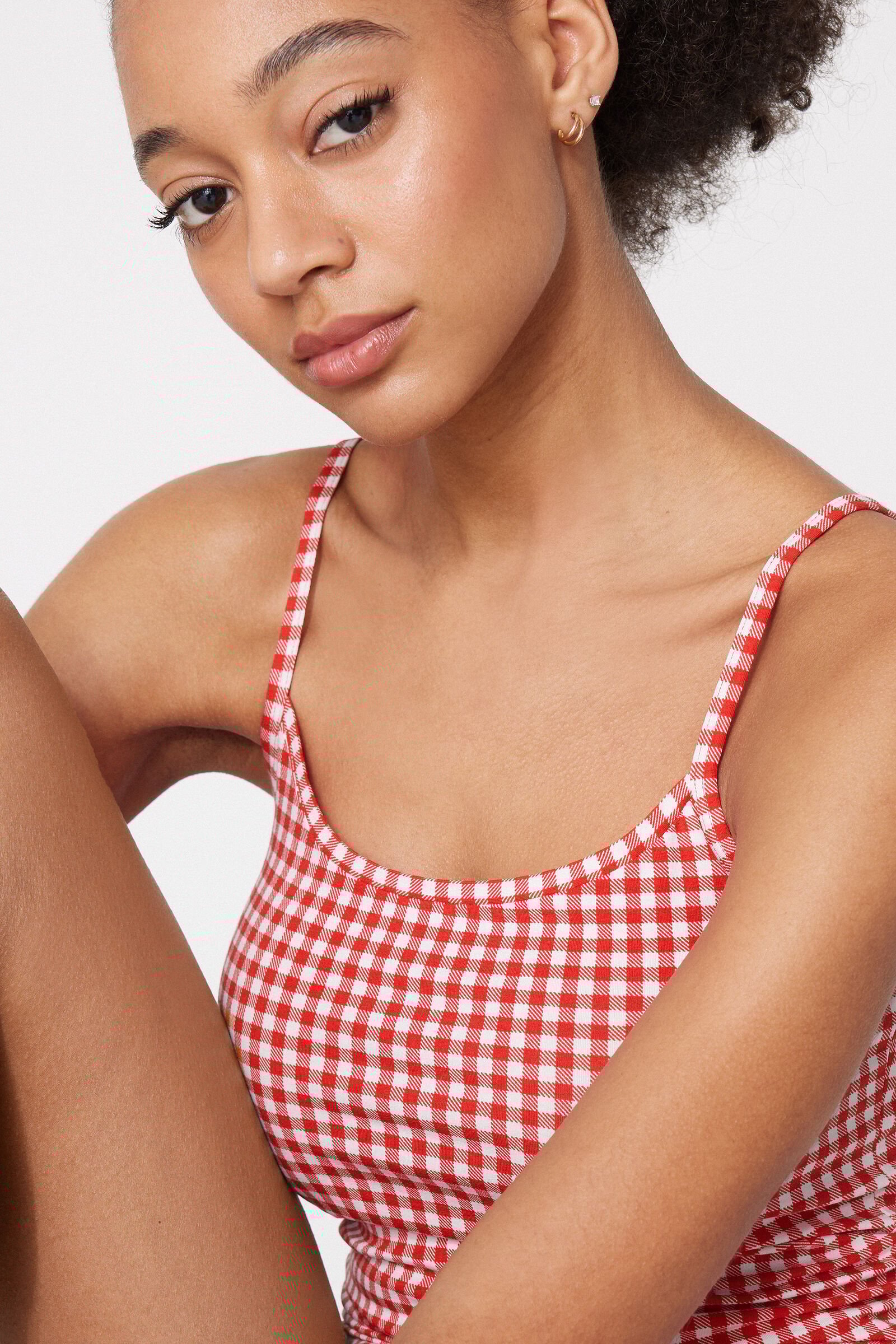 Camiseta de Tirantes de Cuello Redondo en Algodón Elástico — imagen 3